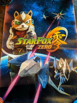 Starfox Video Game Poster Nintendo Video Game Poster 19×13