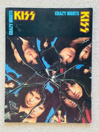 Kiss - 1987 Crazy Nights Songbook - Gene Simmons Paul Stanley Ace Frehley Peter