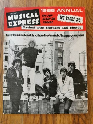 Musical Express 1966 Annual The Rolling Stones Cover