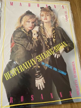 Madonna Desperately Seeking Susan 1986 Calendar
