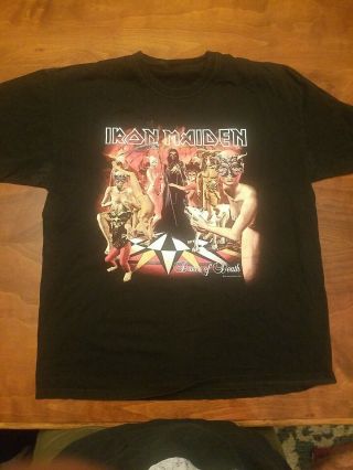 Rare Vintage Iron Maiden T Shirt Dance Of Death World Tour 2003 / 04 Size Xl