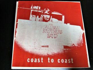 Allman Bros Coast To Coast 2 Album 1st Pressing Cond With G,  Sleeves