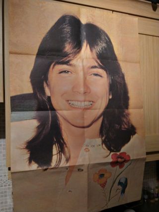 Vintage 1970s David Cassidy Huge Poster