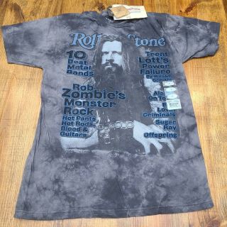 Rolling Stone Rob Zombie Tie Dye Shirt Sz Large -
