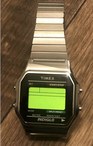 Timex Men’s Classic Digital Watch - Silver Tone Needs Batery