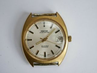 Vintage Montine Of Switzerland Automatic 25 Jewels Mens Watch - Spares