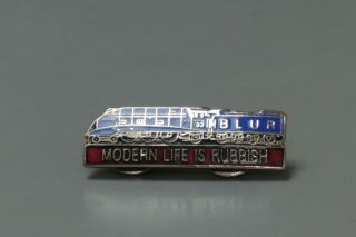 Blur " Modern Life Is Rubbish " Train Pin Badge