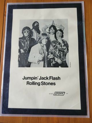 Rolling Stones Promo Posters - 1968 Jumpin 