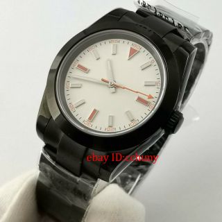 40mm bliger sterile white dial PVDsolid case sapphire glass automatic mens watch 3