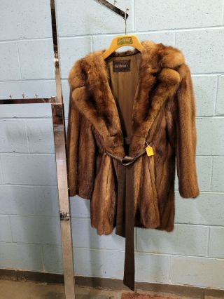 Vintage Mink Coat W/ Fox Fur Collar