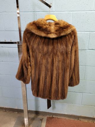 Vintage Mink Coat w/ Fox Fur Collar 2