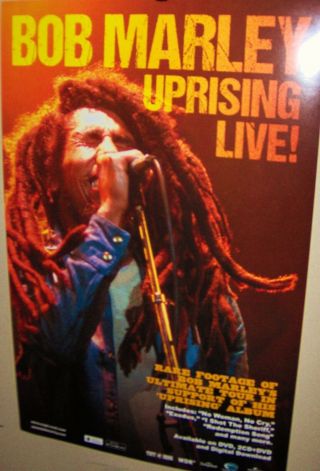 Bob Marley Promo Poster Uprising Live Very Cool