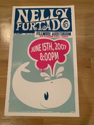 Nelly Furtado Silkscreen Concert Poster