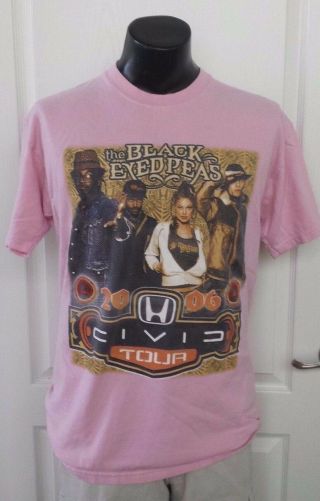 Black Eyed Peas Concert 2006 Honda Civic Tour Pink T - Shirt Medium Rare