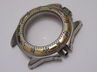 Ladies Tag Heuer 4000 Wf1421 - 0 S/s Gold/p Watch Case,  Bezel & Sapphire Glass