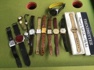 Mixed Bundle Of Vintage & Modern Watches Spares And Repairs