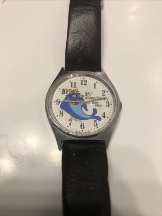 Vtg 1986 Charlie The Tuna 25th Anniversary Wrist Watch Very Good