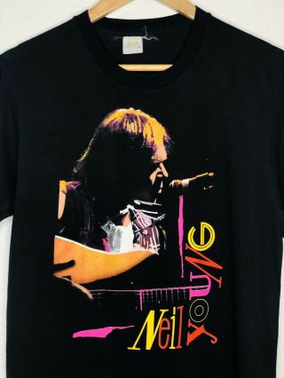 Vintage Neil Young Crazy Horse Europe 1987 Concert Tour T - Shirt