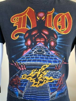 Dio Ronnie James Dio Vintage 1984 Last In Line Tour Metal T - Shirt Arena