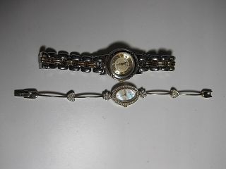 Anne Klein Ii Wrist Watch 10/1553 - 5 Battery Women Gold,  10/9258 Crystal Mop