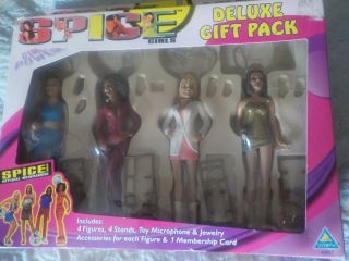 Spice Girls Deluxe Gift Pack 4 Figures By Toymax 1998 Rare Nrfb Sfh Vintage
