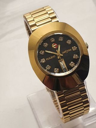 Vintag Rado Diastar Automatic Swiss Made Gold Plated Men Watch 2