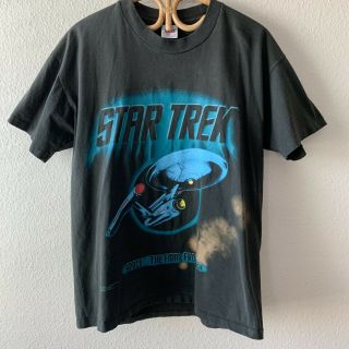 Vintage 90s Star Trek The Final Frontier Shirt Large Double Sided Fades