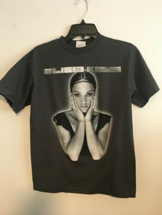 Alicia Keys 2002 Concert T Shirt - Gray - Medium