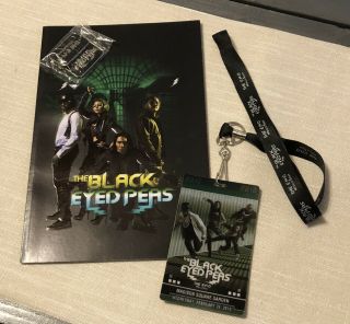 Black Eyed Peas 2010 The End World Tour Concert Memorabilia Book Lanyard Tags