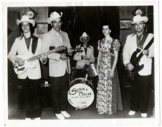 Vintage B&w Promo Photo Sonny Miller & Happy Valley Boys 2