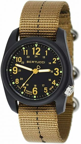 Bertucci Dx3 Plus Field Watch 11041 Black Khaki / Coyote W/ Black Dash