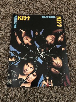 Vintage Kiss Crazy Nights Songbook 1987 Warner Bros