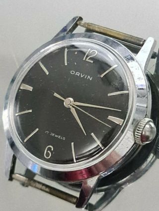 Gents Vintage Orvin Watch 17 Jewel.  Spares