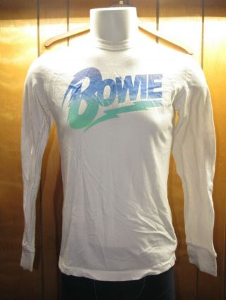 David Bowie Tour 1974 Tour T - Shirt Long Sleeve Size Small Music Concert - Repop