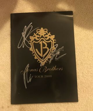Signed Jonas Brothers 2008 Tour Program