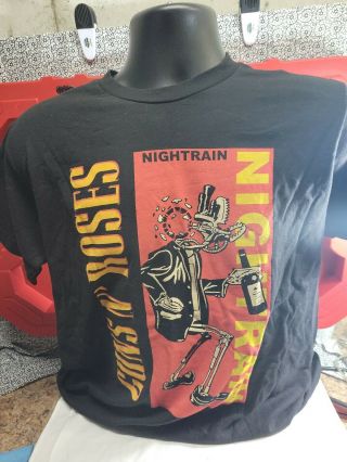 Guns N Roses Nightrain Fan Club Medium T Shirt 2016 Not In This Lifetime Tour