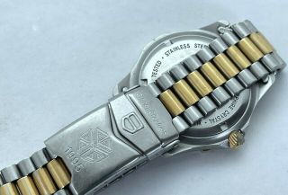 TAG Heuer WE - 1122 - R Steel Professional 200M Diver Gold Bezel Bracelet SERVICED 4