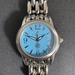 Maurice Lacroix Sh 1018 Stainless Steel Sapphire Crystal Watch Unc Chapel Hill