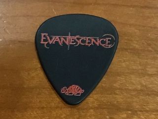 Evanescence Troy Mclawhorn Tour Guitar Pick Black