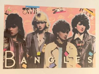 Music Group The Bangles 1984 Vintage Promo Poster 24”x36” Susanna Hoffs