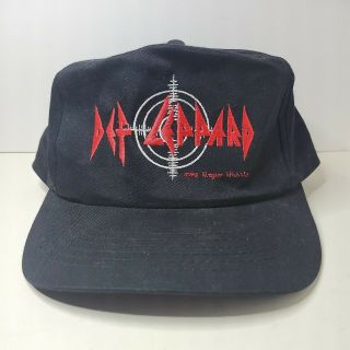 Vintage 1990’s Def Leppard Pyromania Snapback Concert Rock Tour Head To Toe Hat