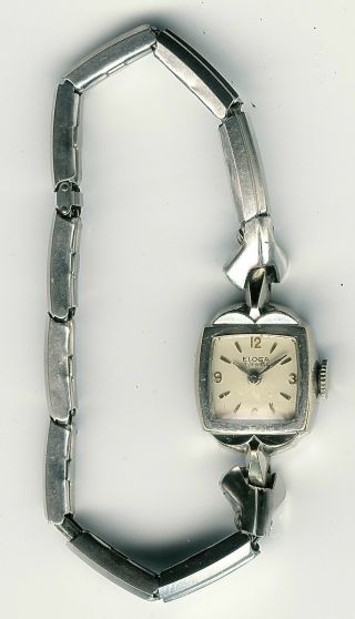 Vintage Hamilton Eloga Womans Swiss Made 10k Rgp Bezel 17 Jewels Wind - Up Watch