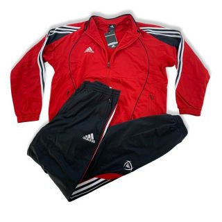 Adidas Trainingsanzug Torn Pes Suit Gr.  8 L 2006 Vintage Track Pants Rot