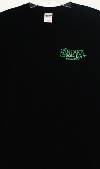 Santana Corazon Tour Exclusive Backstage Crew Concert T - Shirt Size Xl