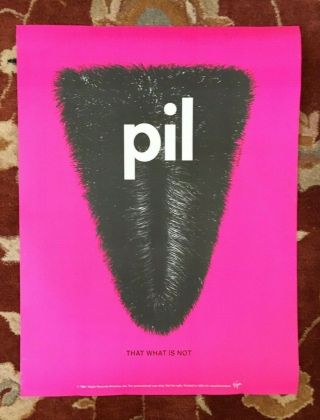 Public Image Ltd That What Is Not Rare Promotional Poster John Lydon