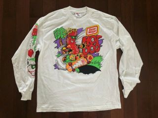 Vintage Deadstock 1989 Oscar Mayer Wiener Hot Dog Skate T Shirt Xl Usa Ls Tee