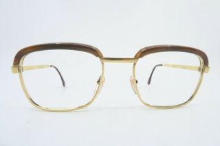 Vintage 60s gold filled Jullien eyeglasses frames mod York size 50 - 22 France 2