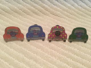 Hard Rock Cafe Niagra Falls Set Of 4 Pins Volkswagen With Case Limited Edition