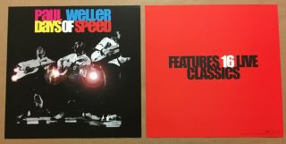The Jam Paul Weller Rare Double Sided Promo Poster Flat Of 2002 Cd Style Council