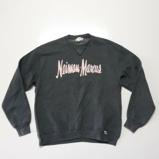 Vintage 90s Neiman Marcus Adult Sweatshirt Script Big Logo Designer Crewneck